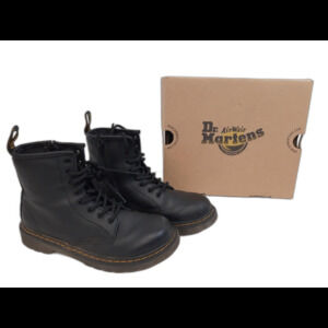 Dr. Martens Doc Martens Combat Boots Size 5 Black Leather size zipper